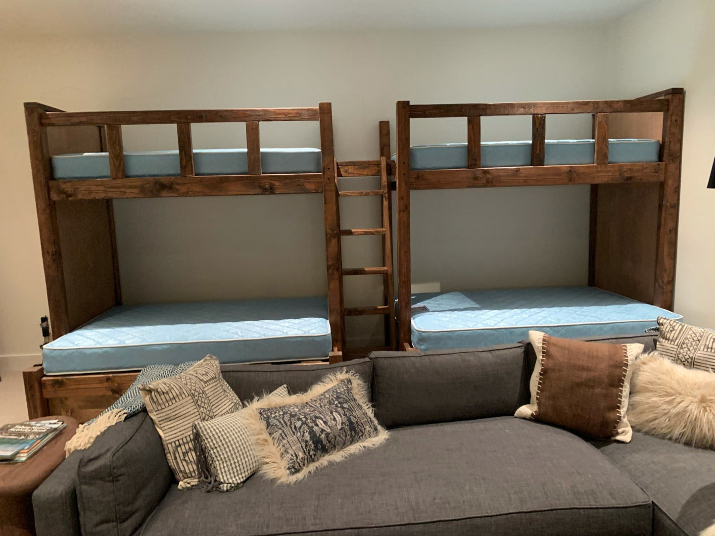 Lake House Quad Bunk Bed with Drawers