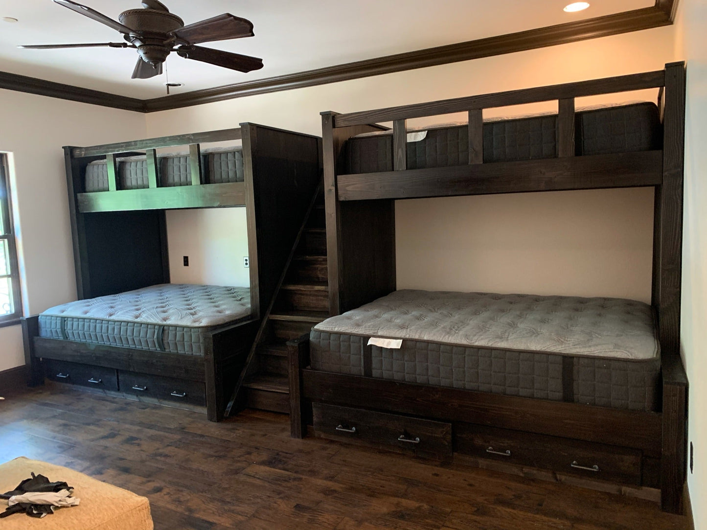 Lake House Quad Bunk Bed with Drawers